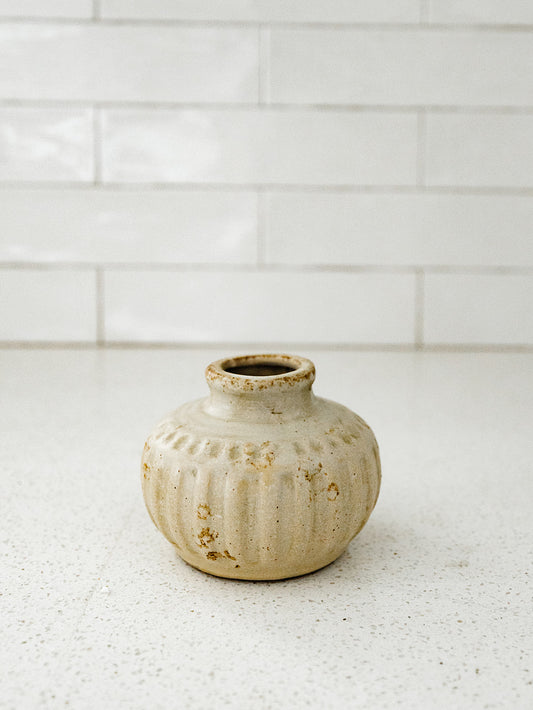 Weathered Cream Bud Vase - 3 Sizes
