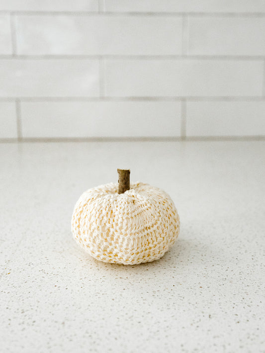 Cream Knit 2.5" Filler Pumpkin