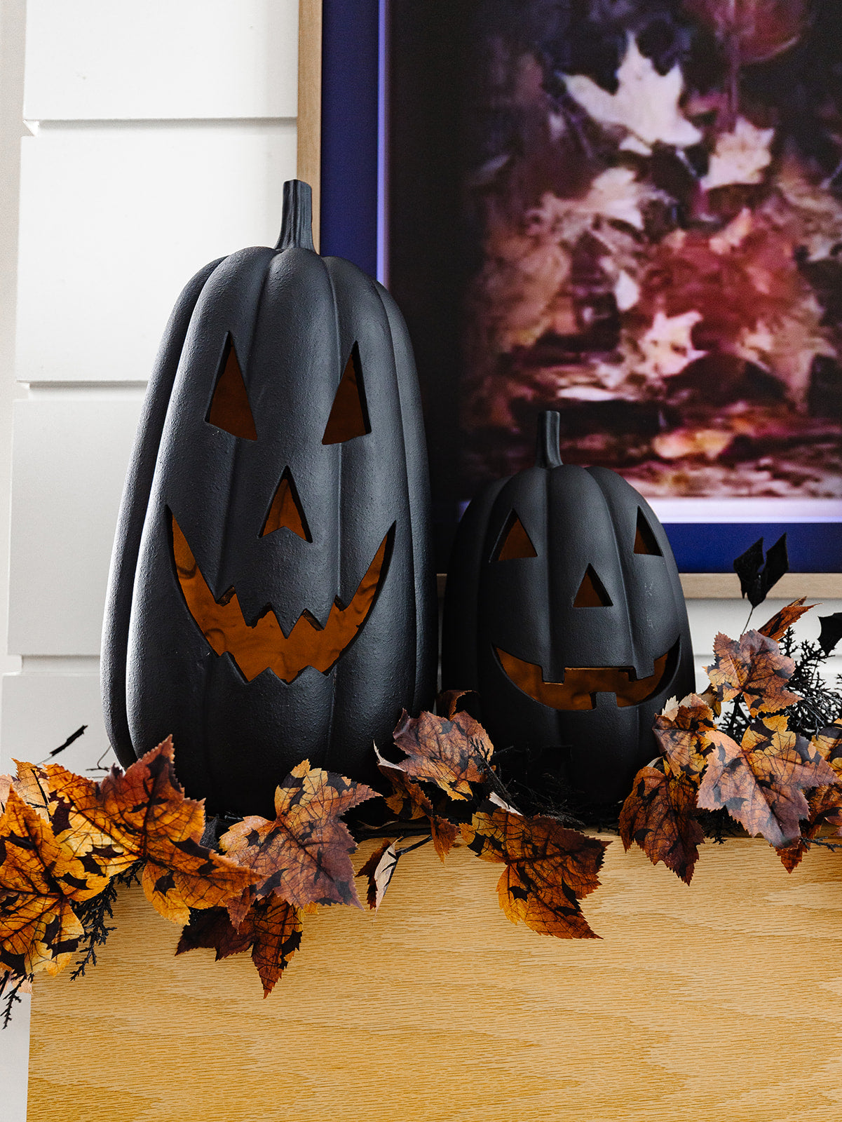 Black Jack-O-Lantern with Light - 3 Sizes