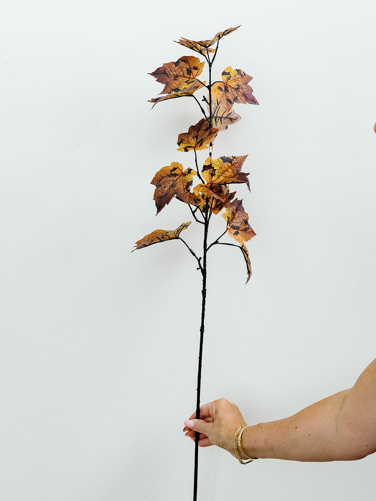 Bat Orange/Black Maple Leaf Spray - 36"