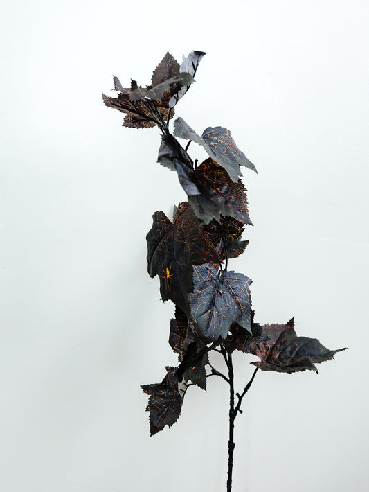 Spider Black Maple Leaf Spray - 36"