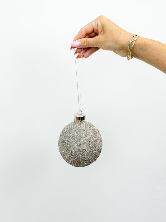 Encrusted Glass Ornament Bronze - 2 Sizes