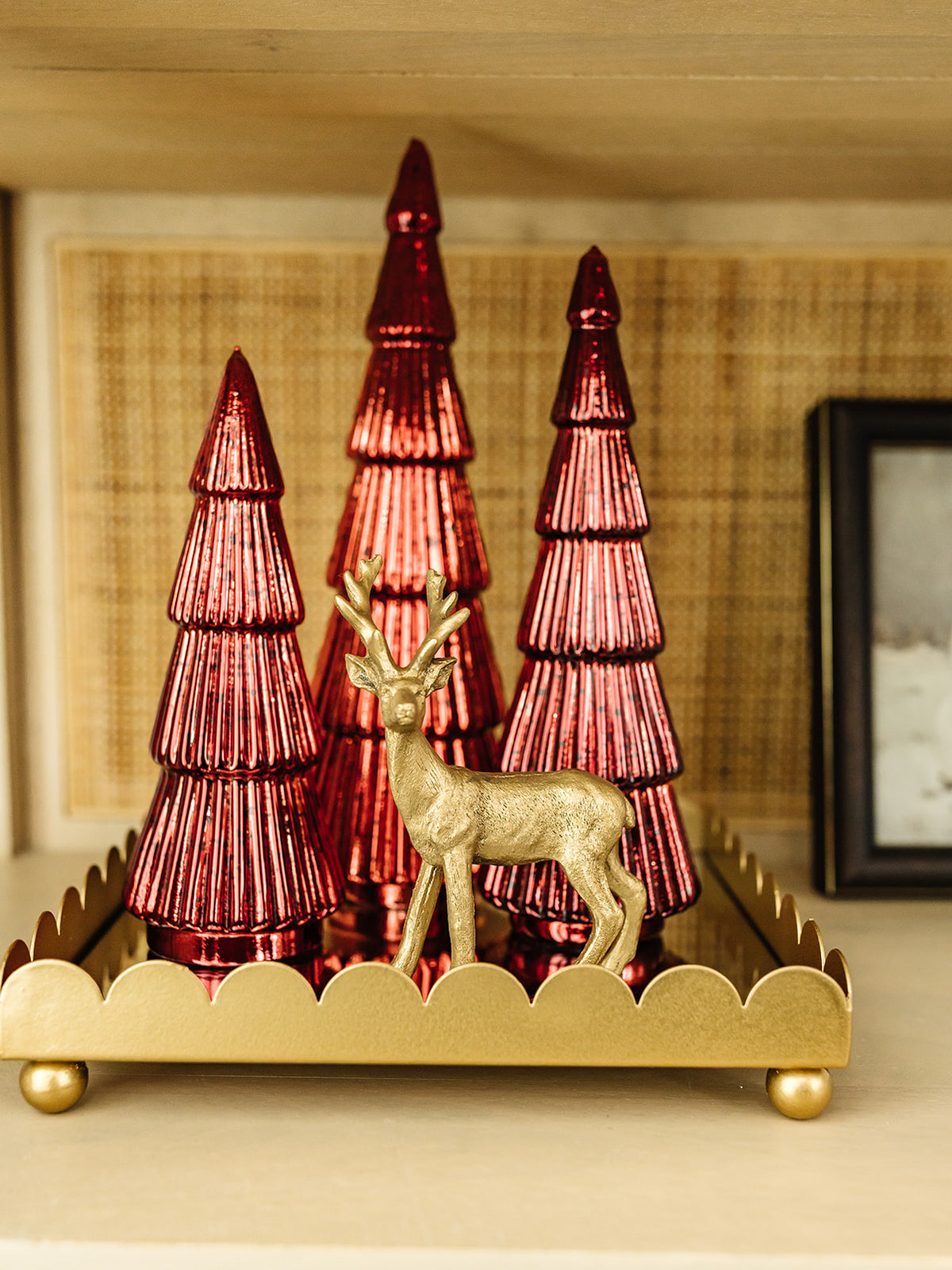 Gold Christmas Reindeer - 6"
