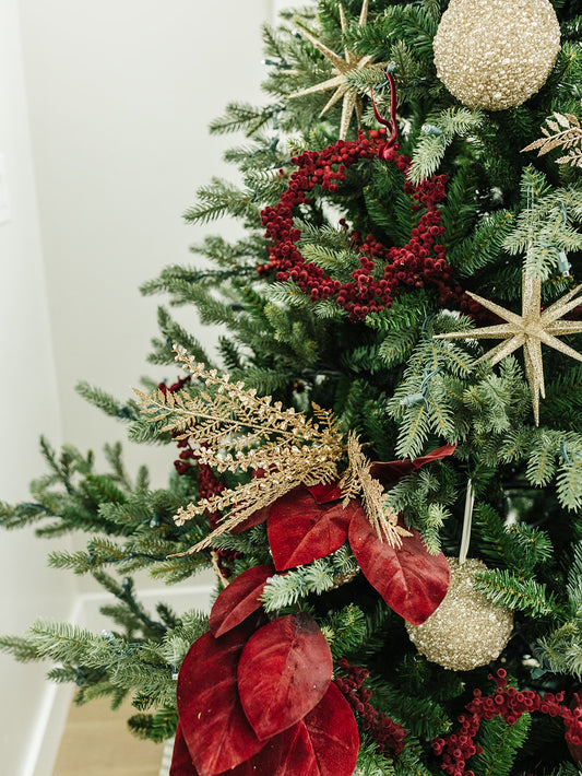 Glitz Taupe Ornament - 2 Sizes