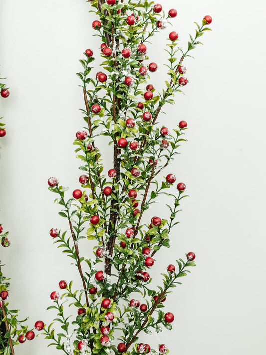 Snowy Red Berry Garland - 6'