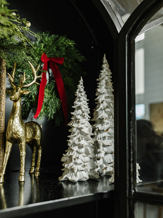 Whitewashed Gold Tree - 3 Sizes