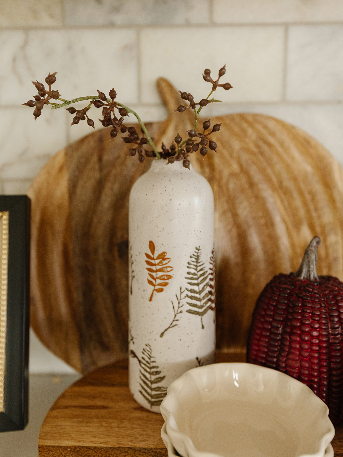 Fall Botanical Mini Vase