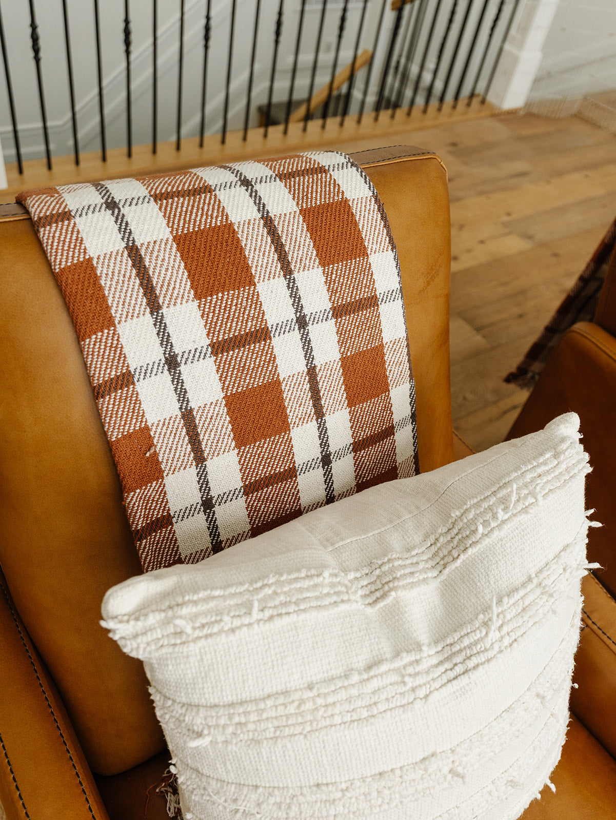 Fall Plaid Throw Blanket