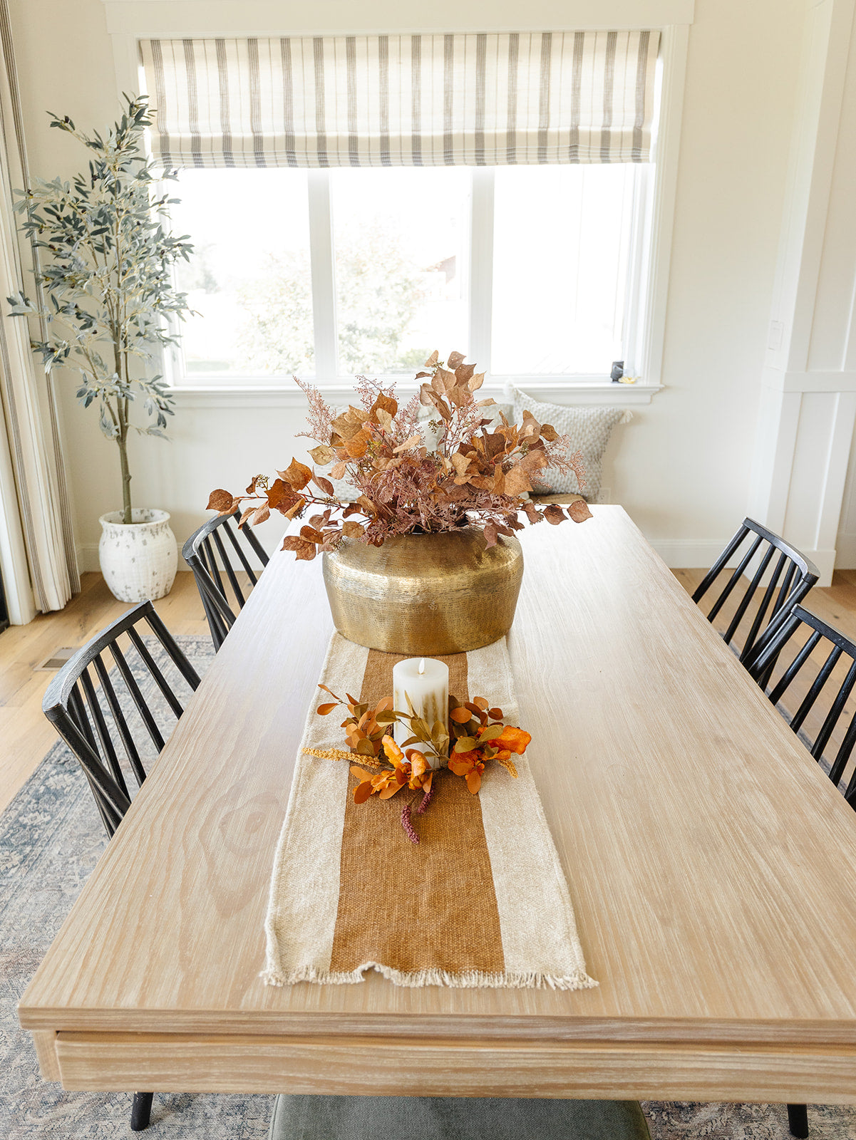 12” Fall Candle Wreath