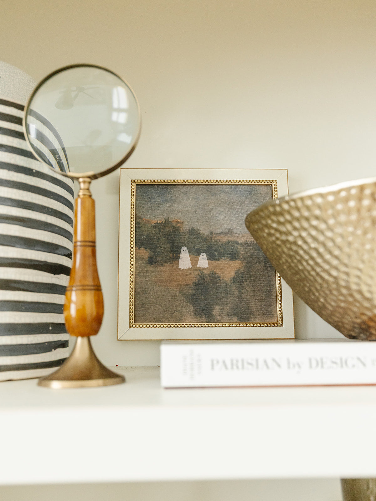 Ghosts in a Fall Field Framed Art - 2 Sizes