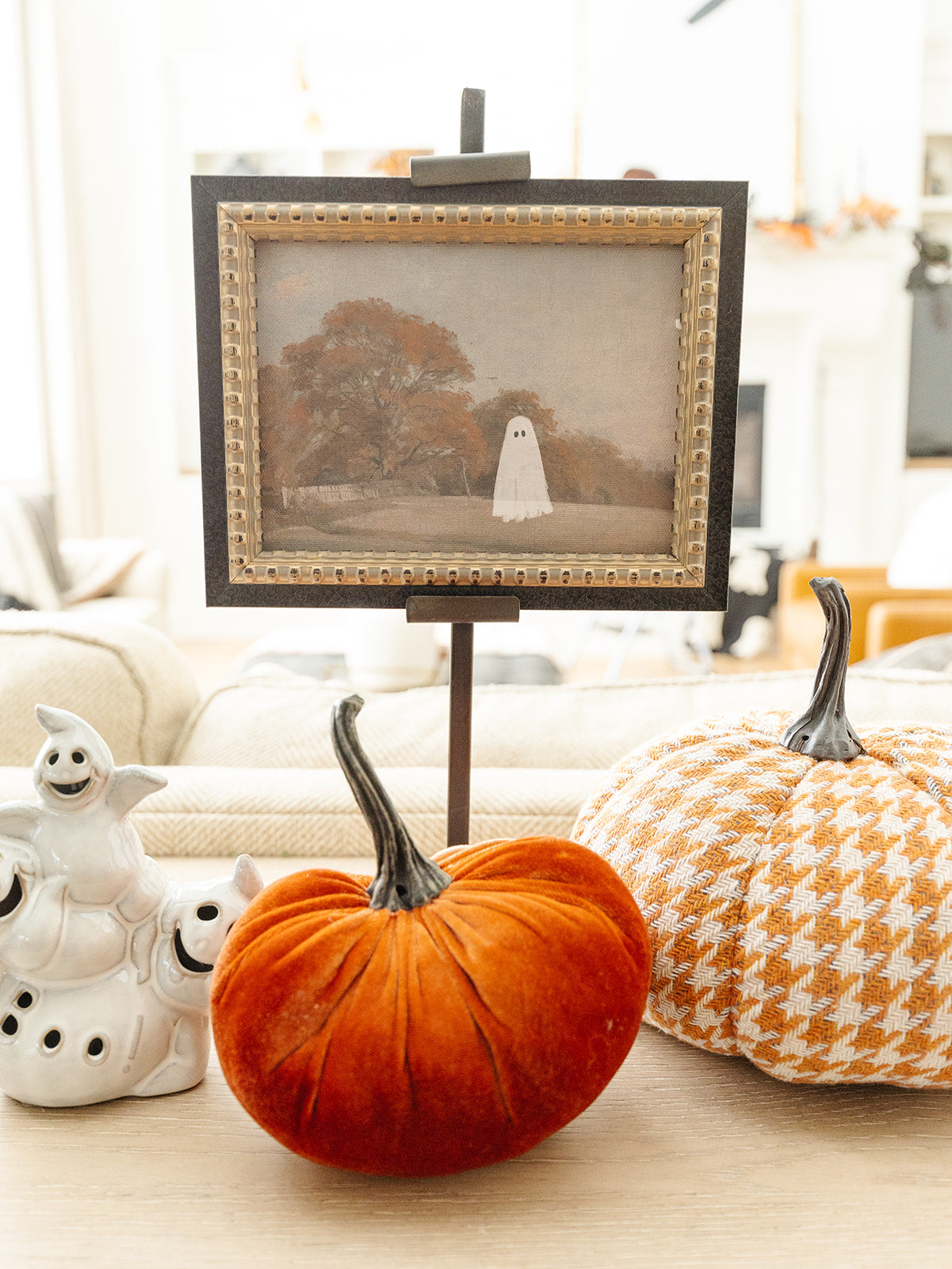 A Ghost in an Autumn Field Framed Art - 2 Sizes