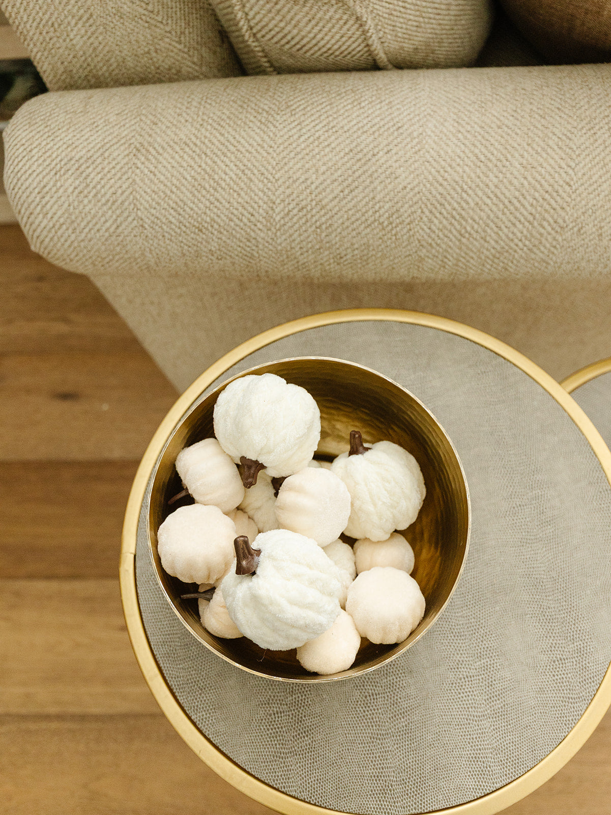 White Braided Filler Pumpkin - Set of 5