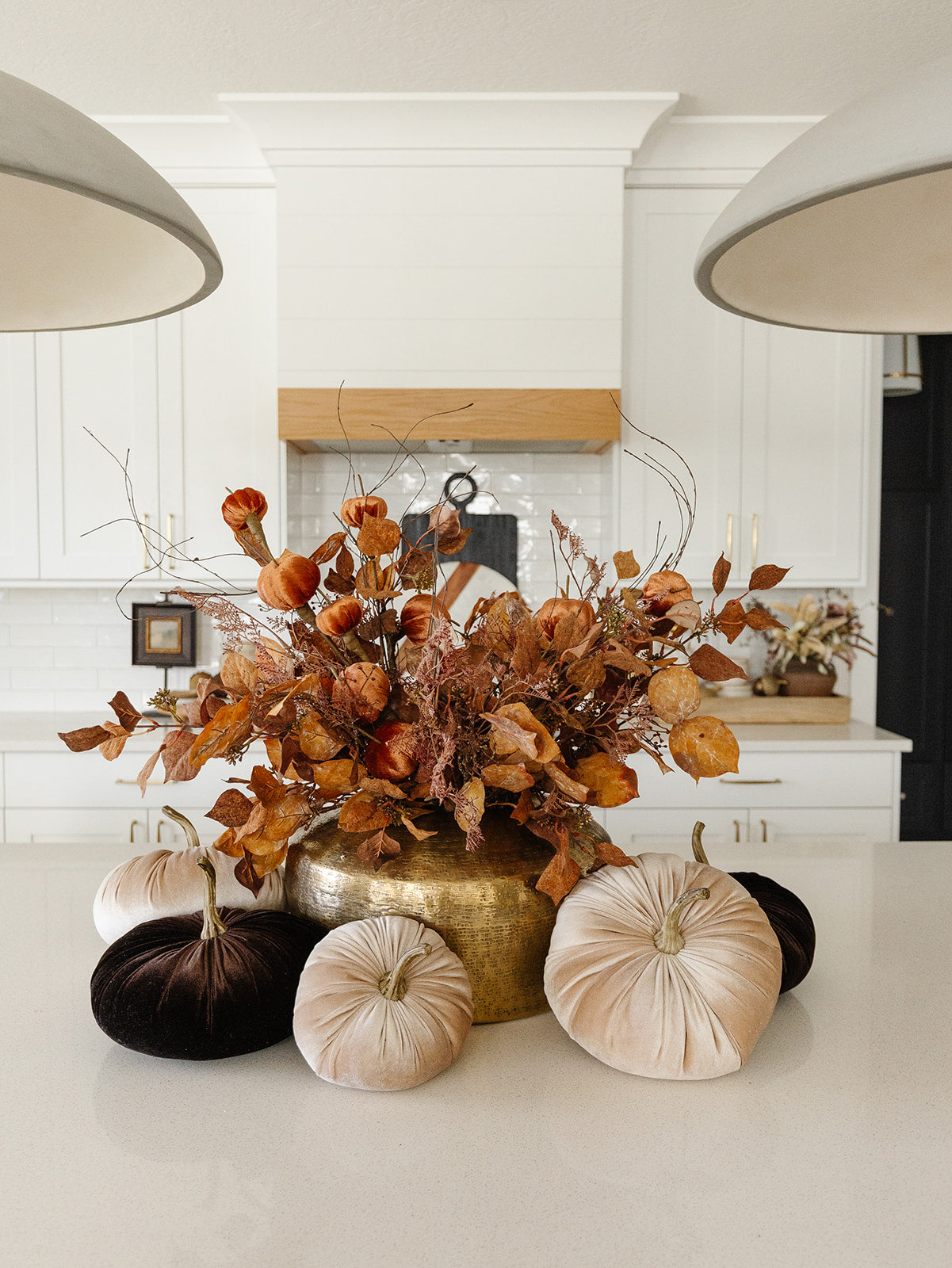 Brown Velvet Pumpkin