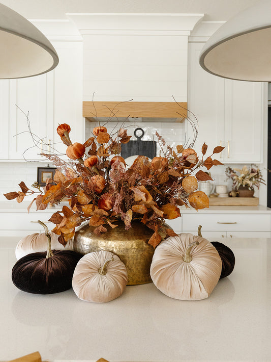 Cream Velvet Pumpkin - 2 Sizes