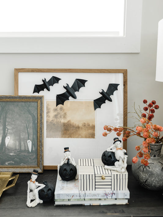 Set of 5 Black Bats