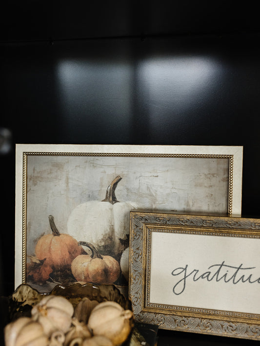 Vintage Pumpkins Framed Art - 3 Sizes (pre-order, shipping September 18th)