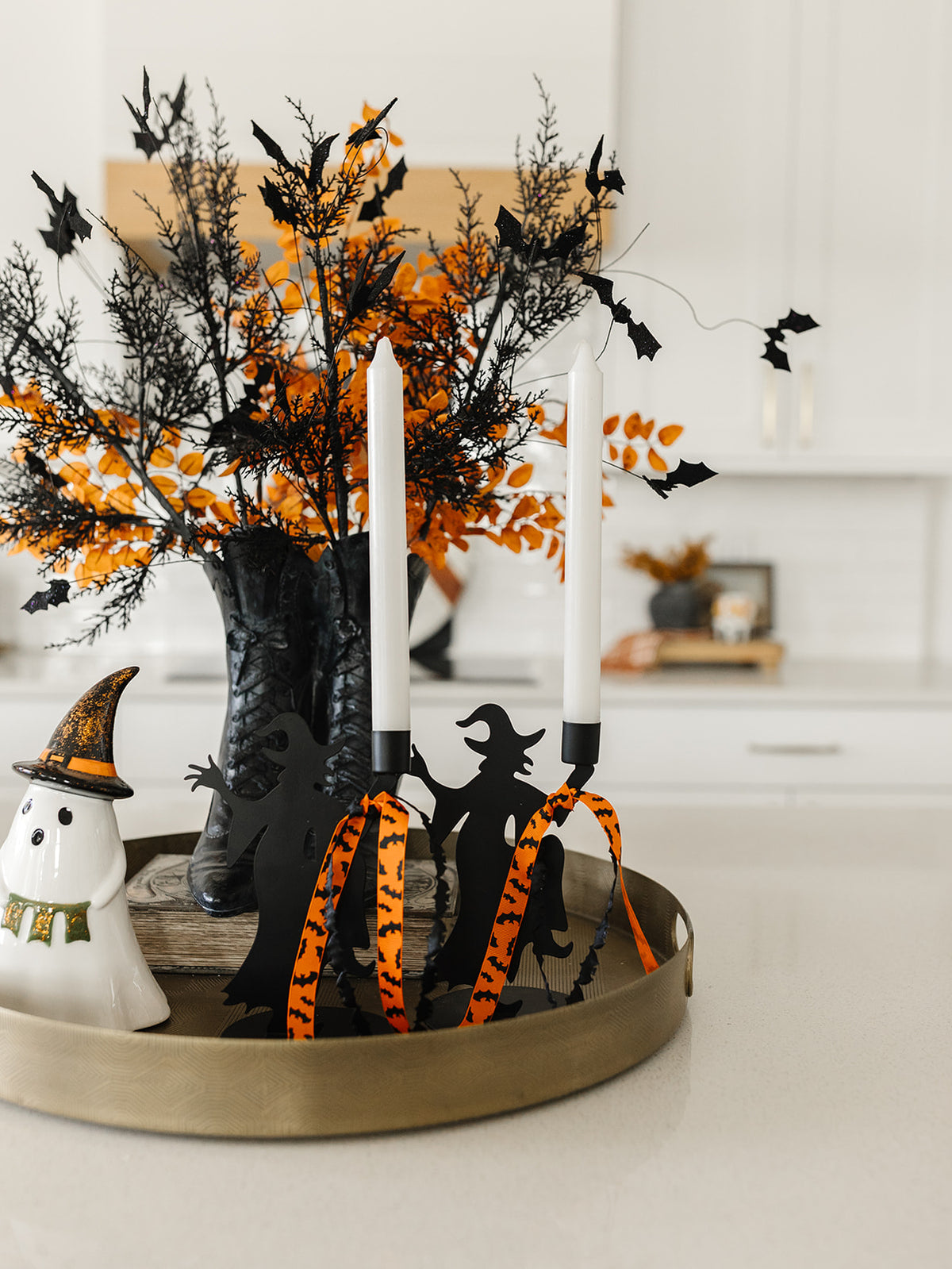 Dancing Witch Candle Holder