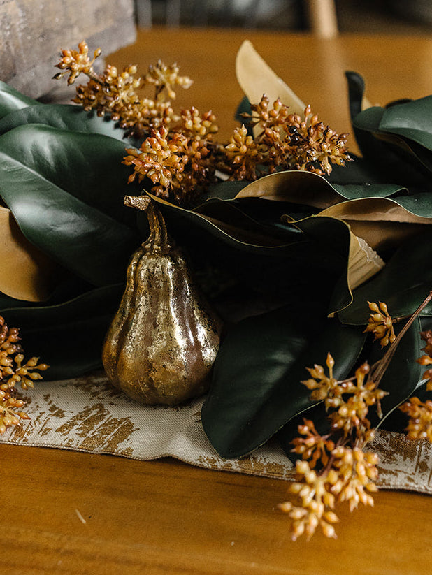 Gold Leaf Fall Table Runner