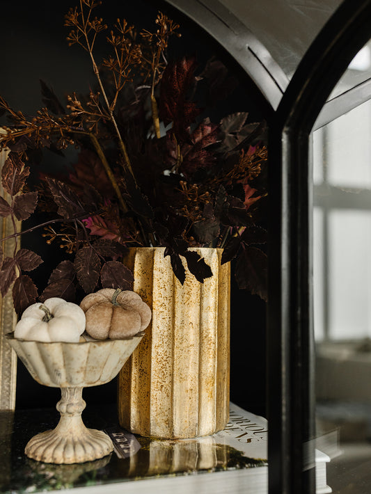 Burnt Champagne Mercury Glass Vase - 3 Sizes