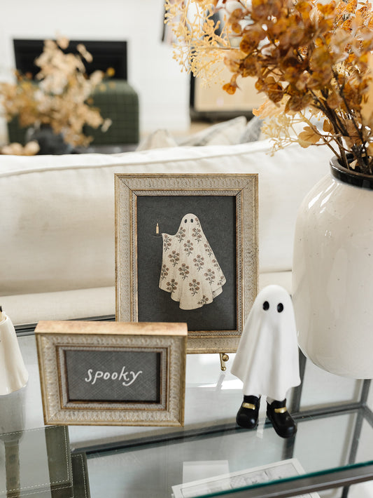 Quilted Ghost Framed Art - 2 Sizes (Ships Sept 11th)