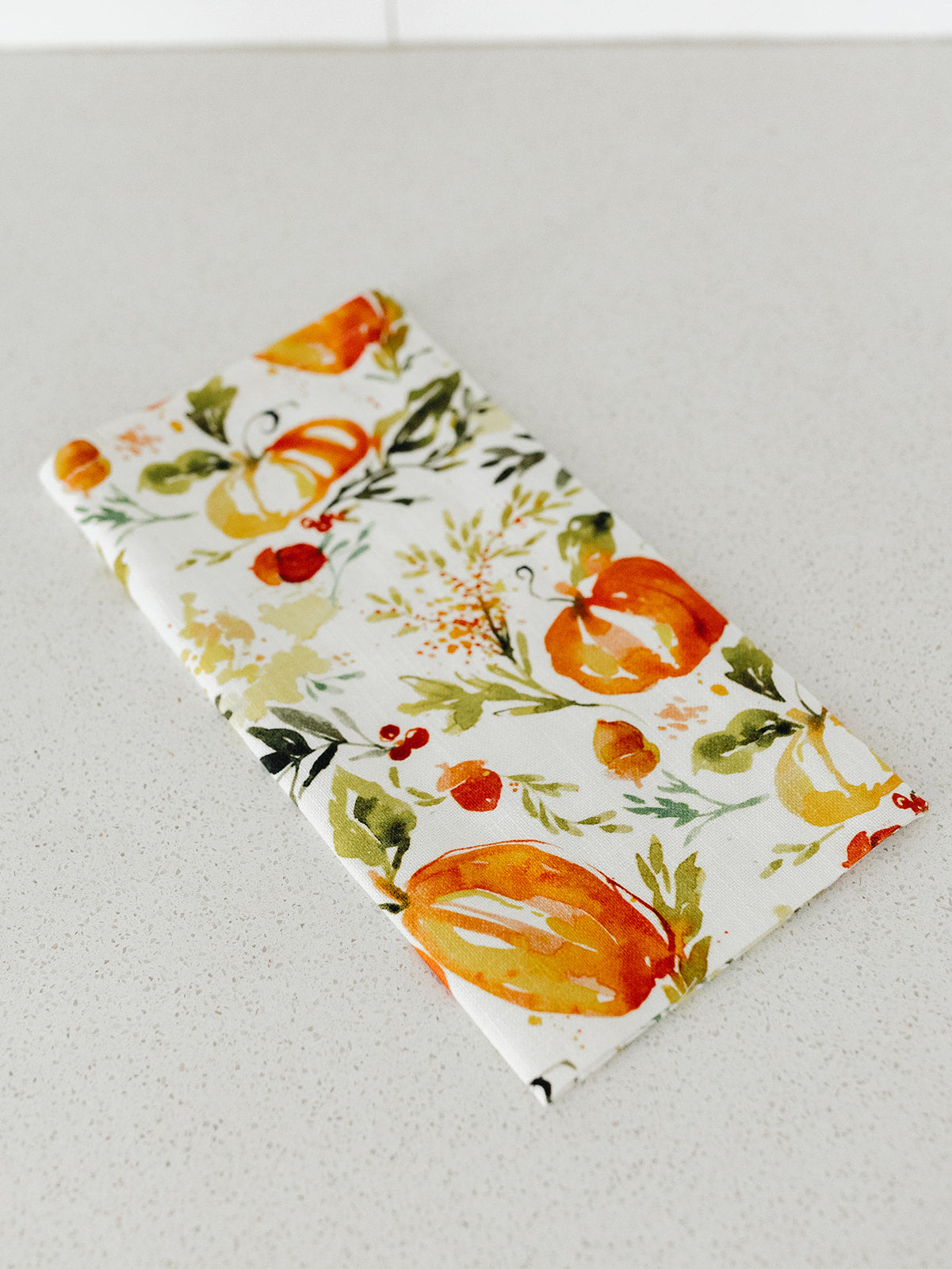 Pumpkin Vine Dishtowel