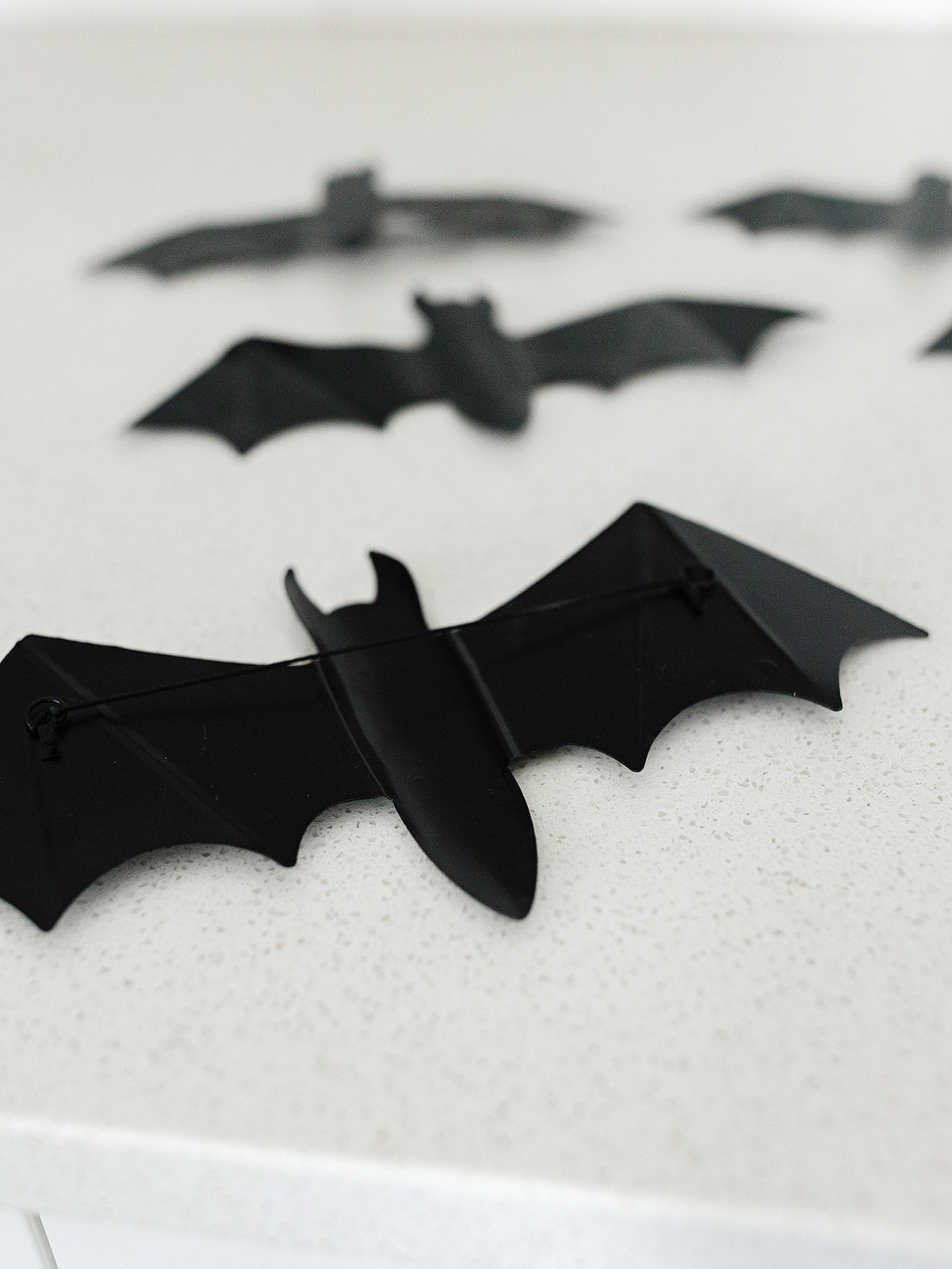 Set of 5 Black Bats