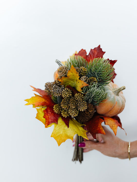 Pumpkin Fall Bouquet - 12"