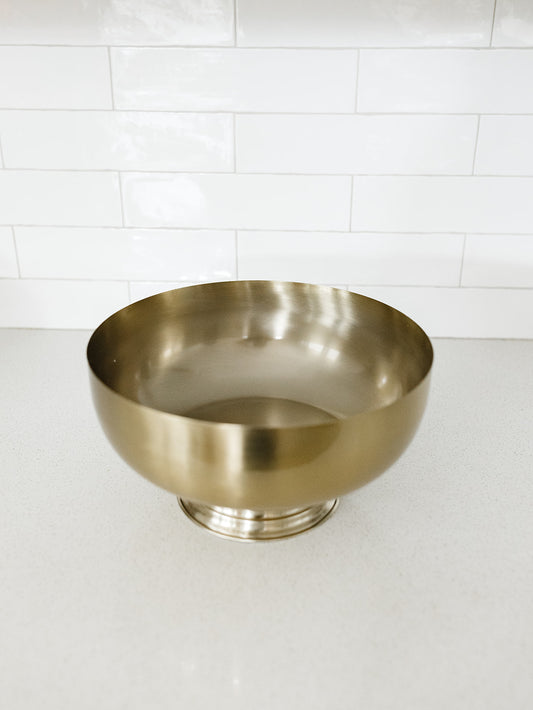 Matte Gold Footed Bowl