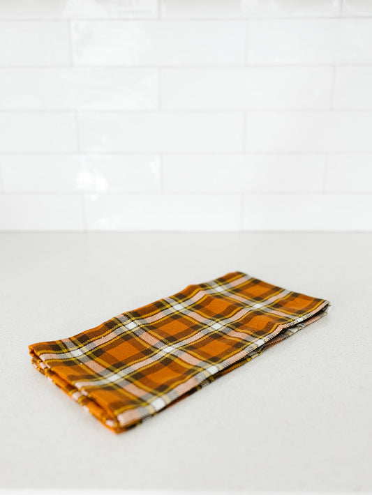 Fall Plaid Kitchen Towel - 20"x28"