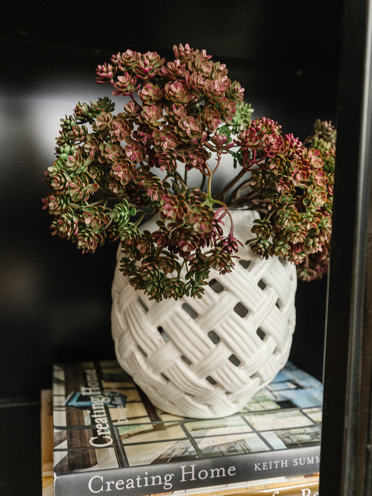 Forillon White Lattice Vase