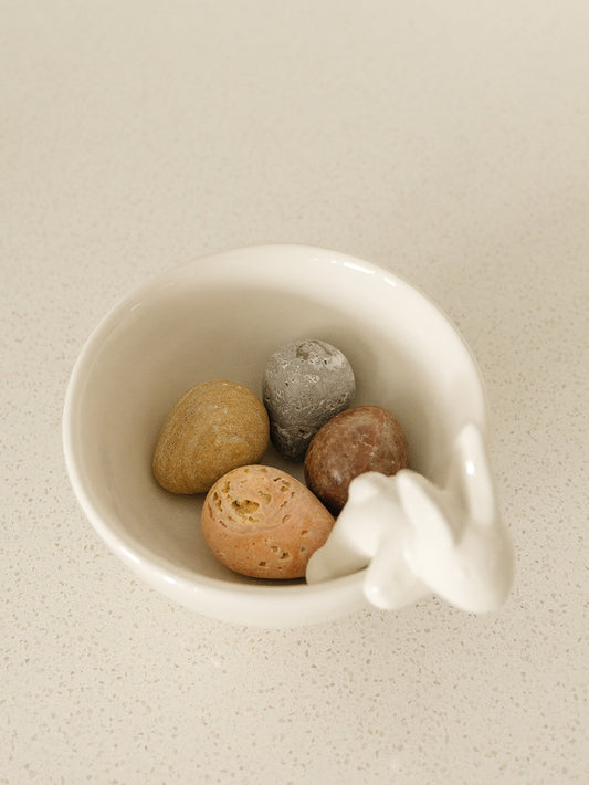 Carved Stone & Marble Eggs - Set of 4