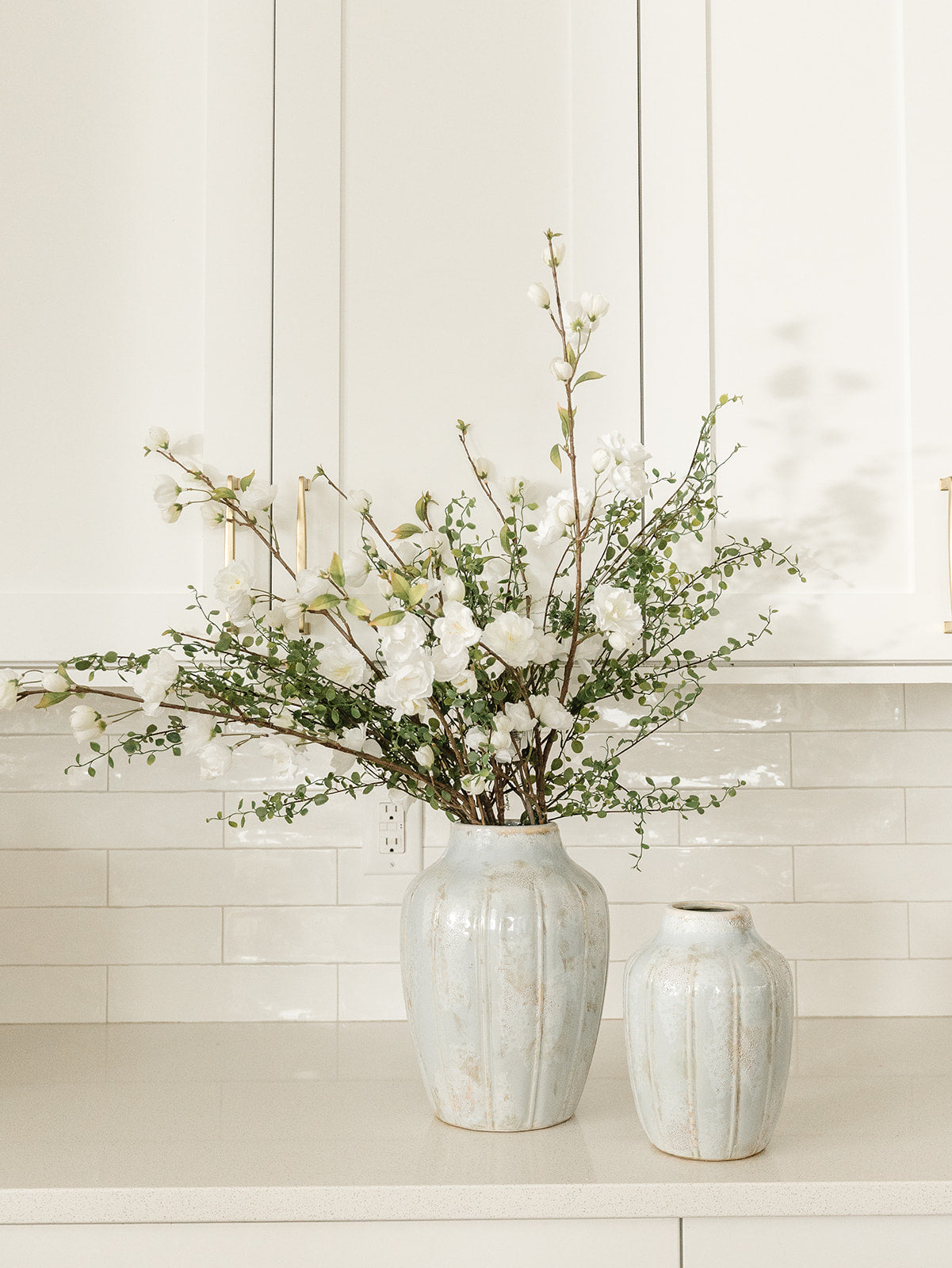 Blue & Whitewash Vase - 2 Sizes