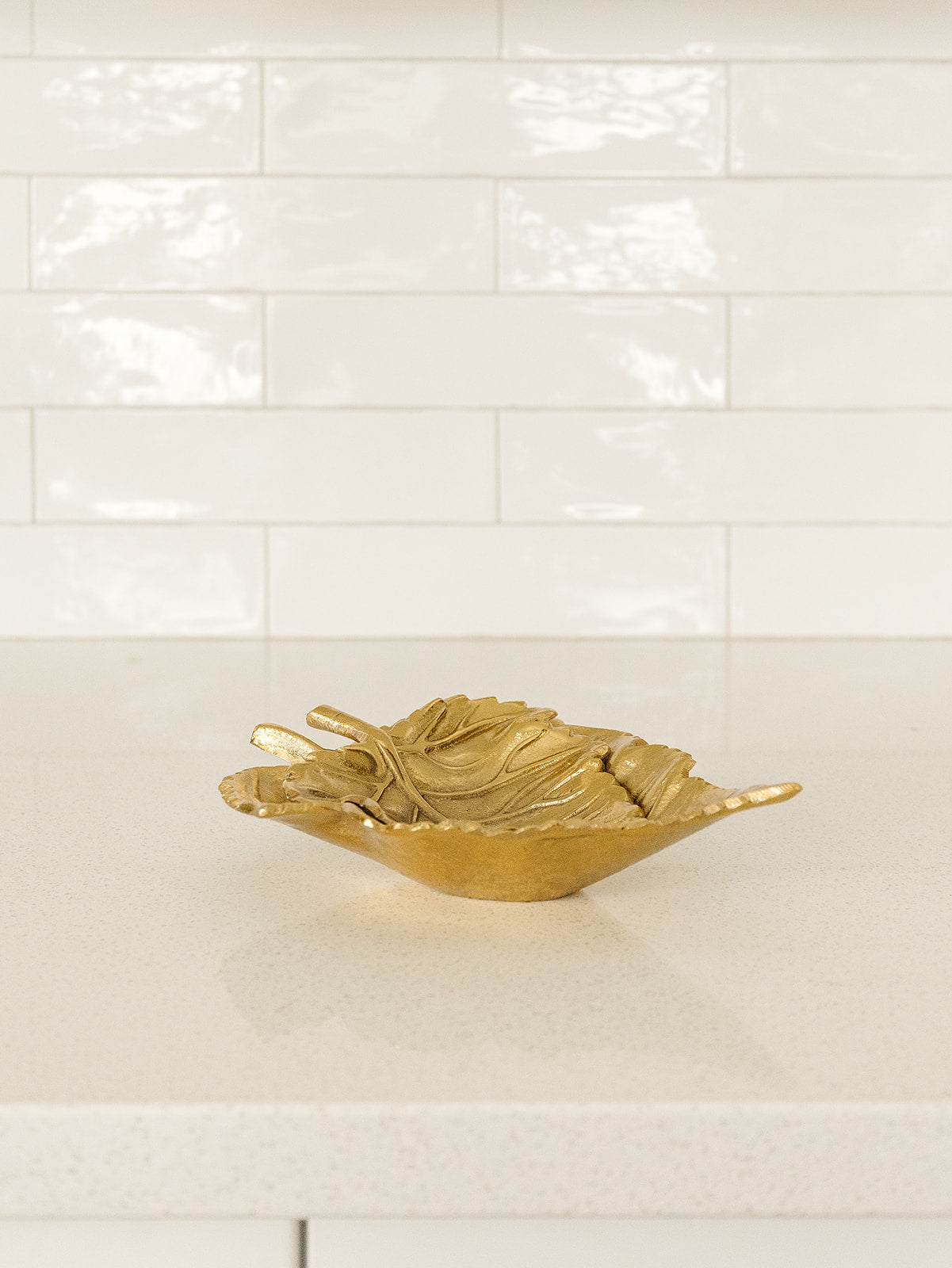 Leaf Brass Tray - 2 Sizes