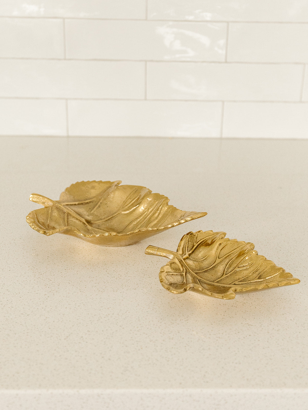 Leaf Brass Tray - 2 Sizes