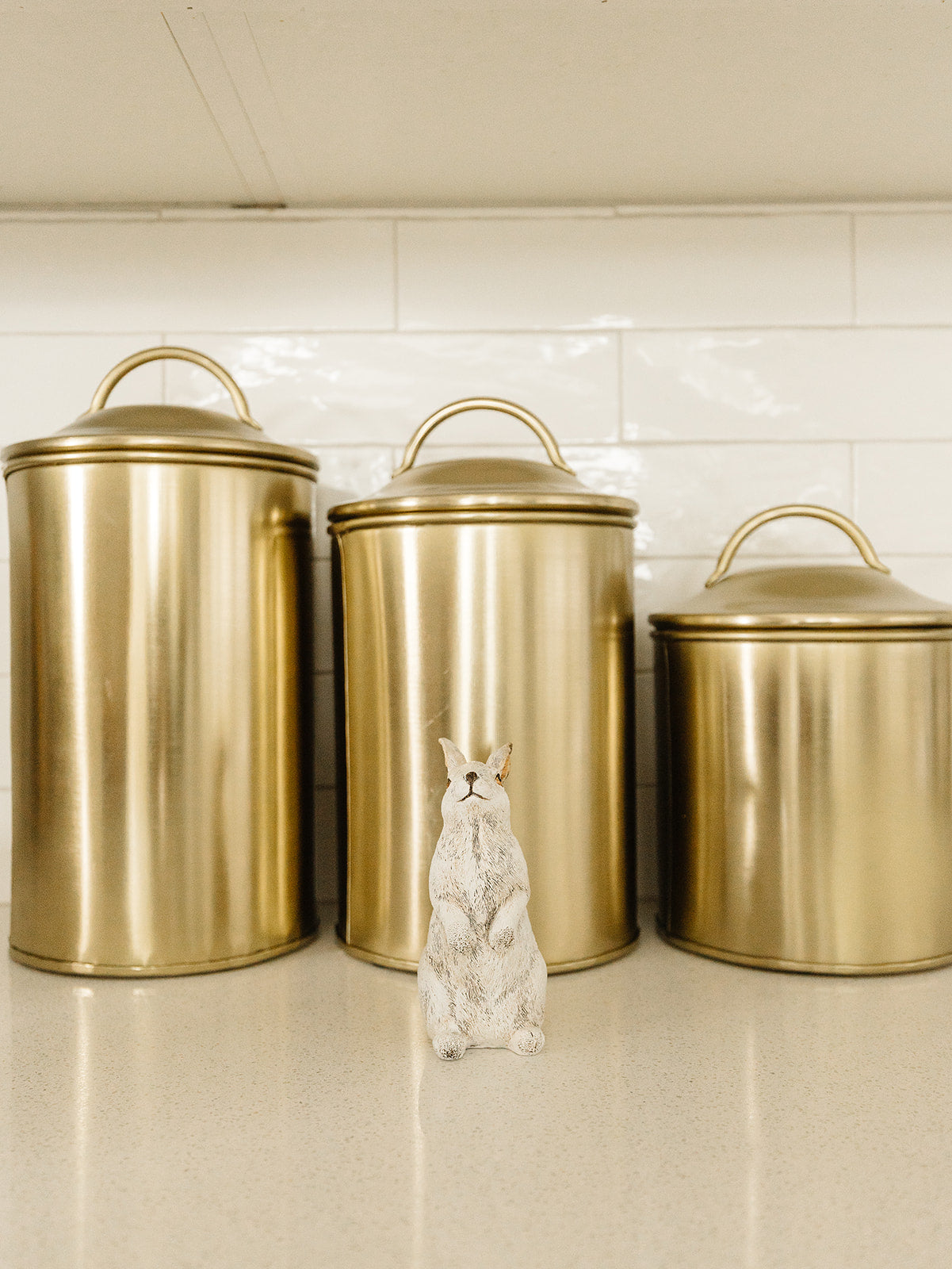 Brushed Gold Containers - 3 Sizes