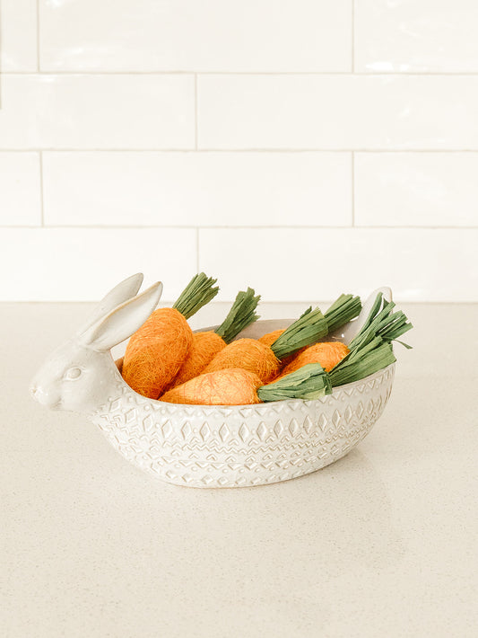 Stoneware Rabbit Bowl