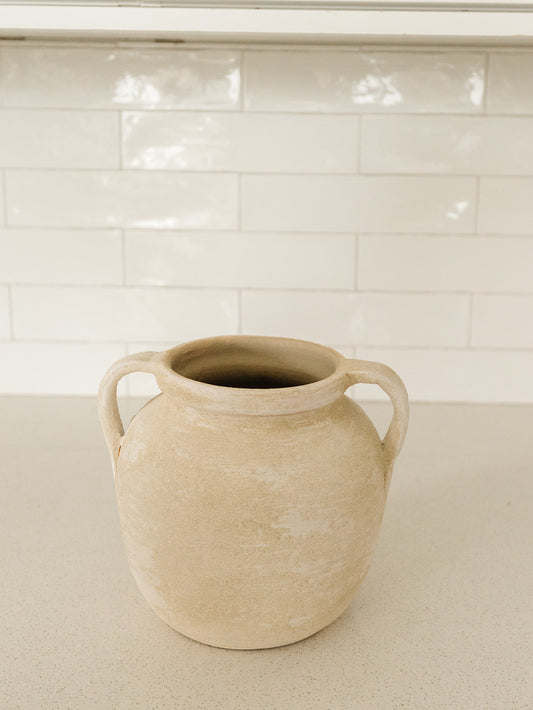 Terracotta Two Handled Vase
