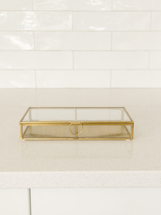 Brass and Glass Display Box