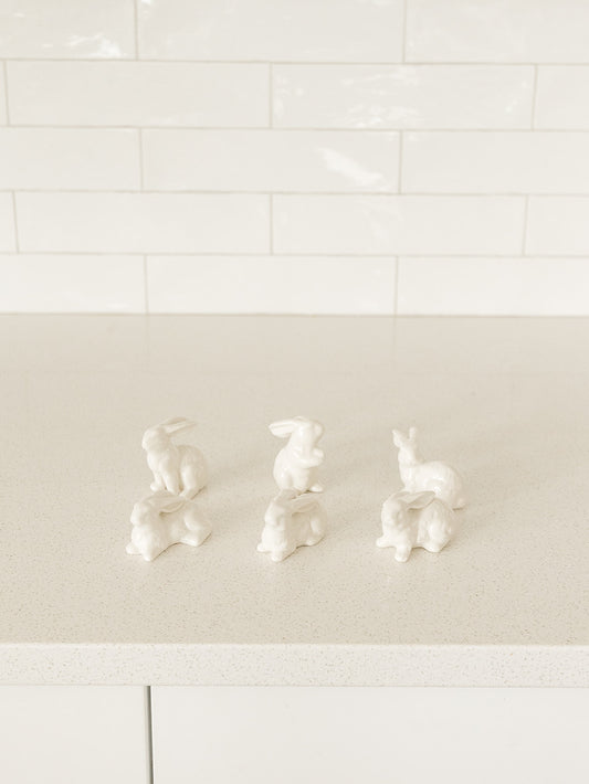 White Bunny - Assorted Styles - 2.75"