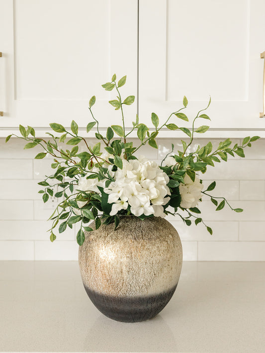 Burnt Champagne & Black Vase - 3 Sizes