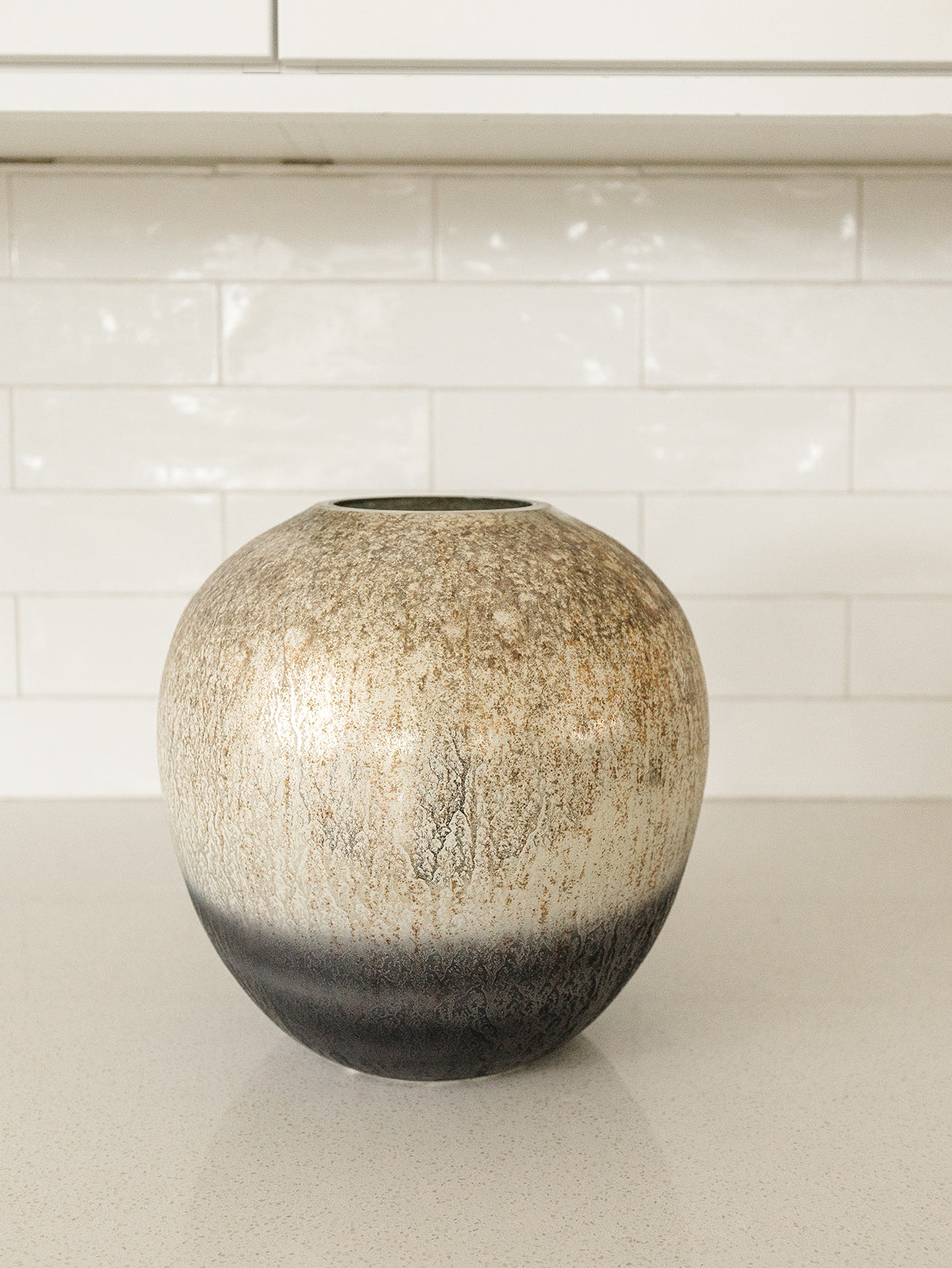 Burnt Champagne & Black Vase - 3 Sizes