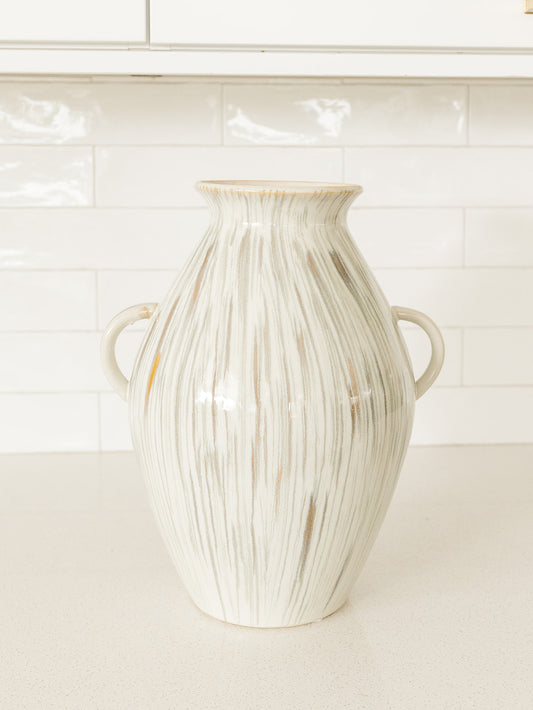 Green Stoneware Vase