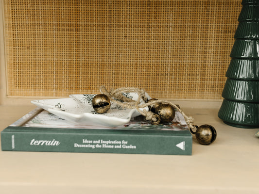 Antique Brass Hanging Jingle Bells - 11.5"