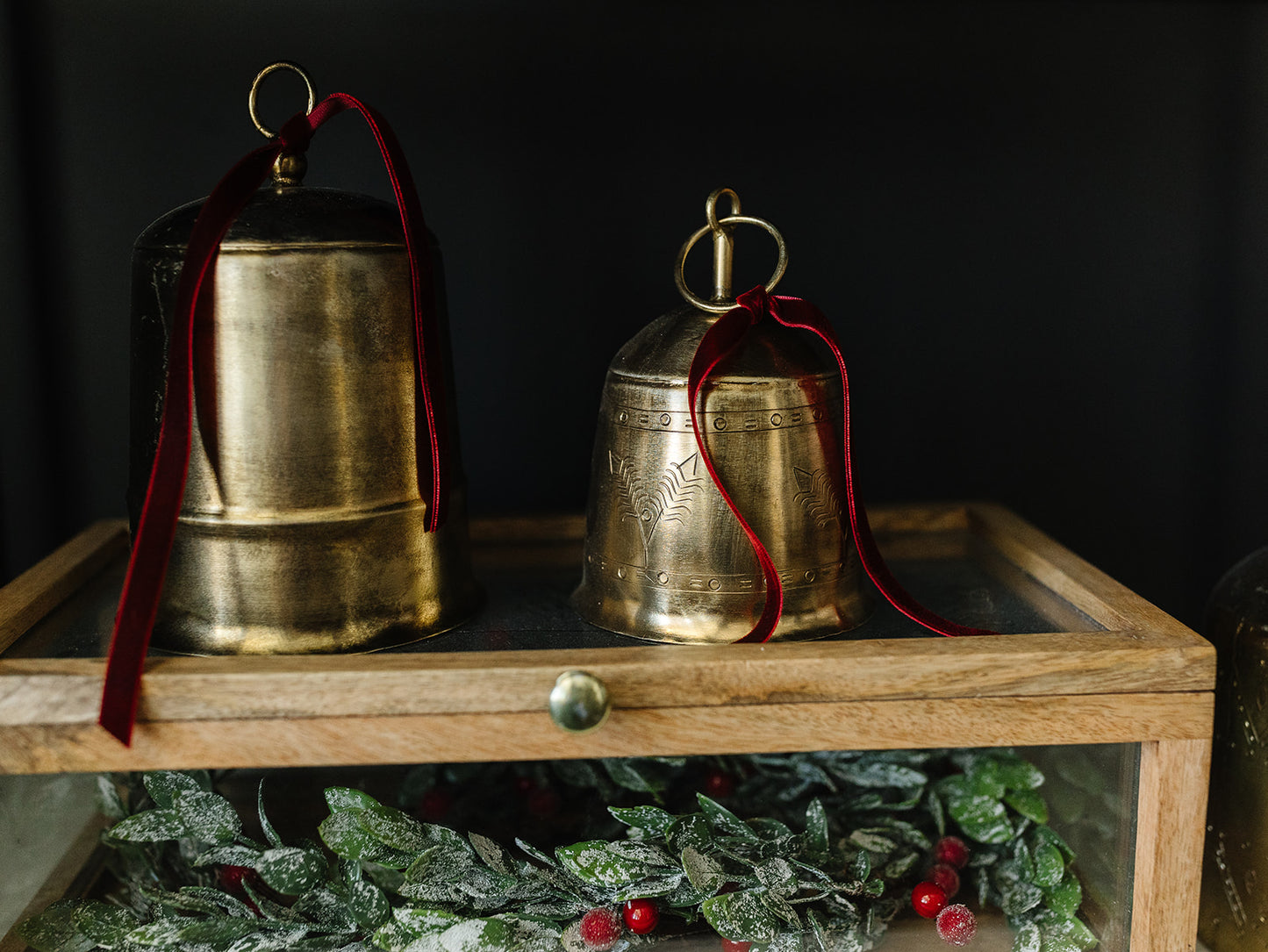 Antique Brass Bells - Set of 3