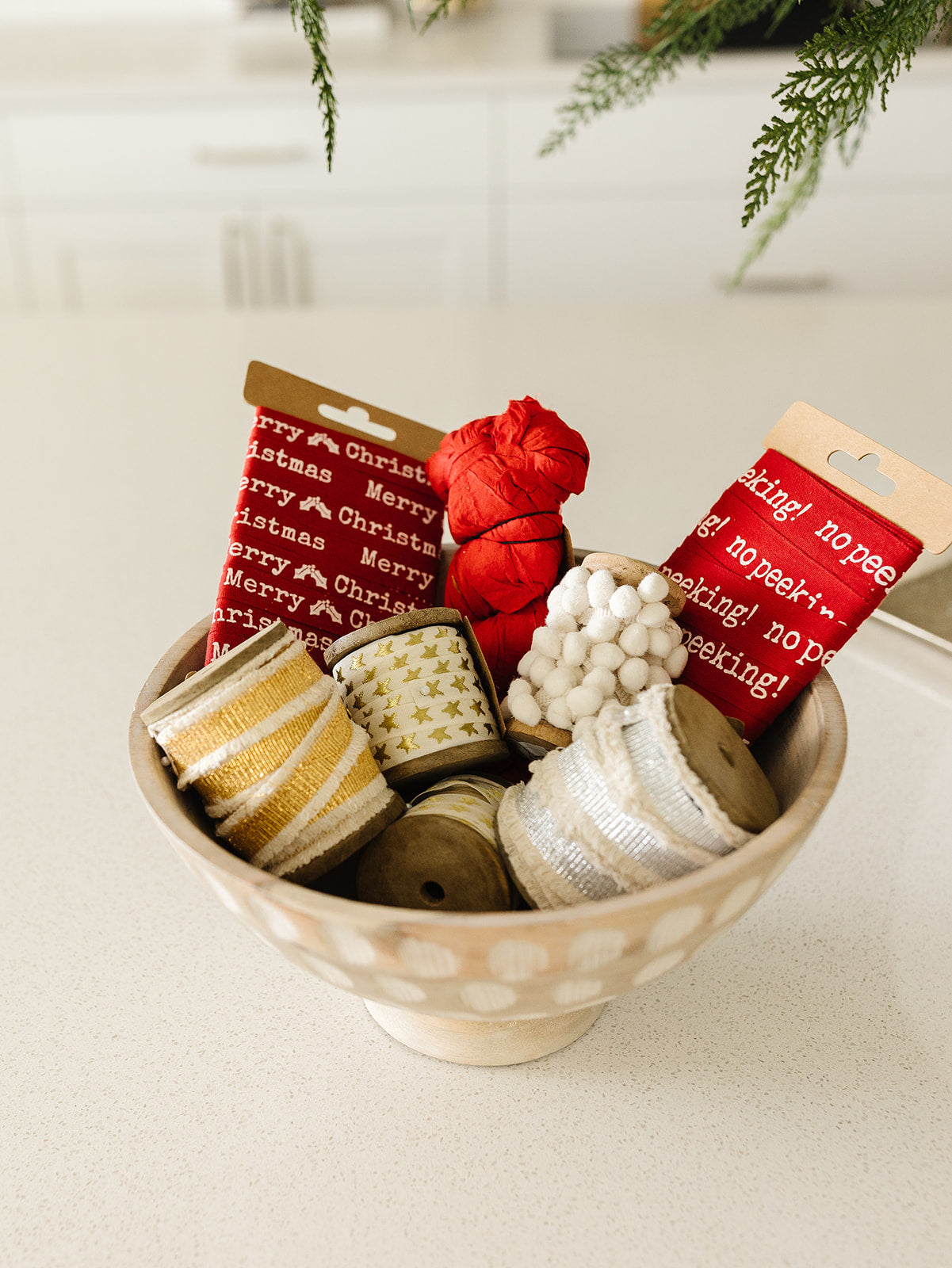 Merry Christmas- Ribbon - 10 yds.