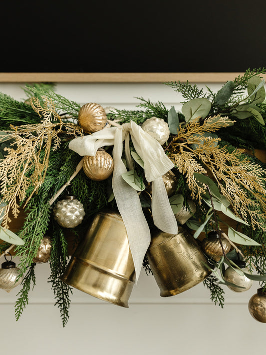 Antique Brass Bells - Set of 3