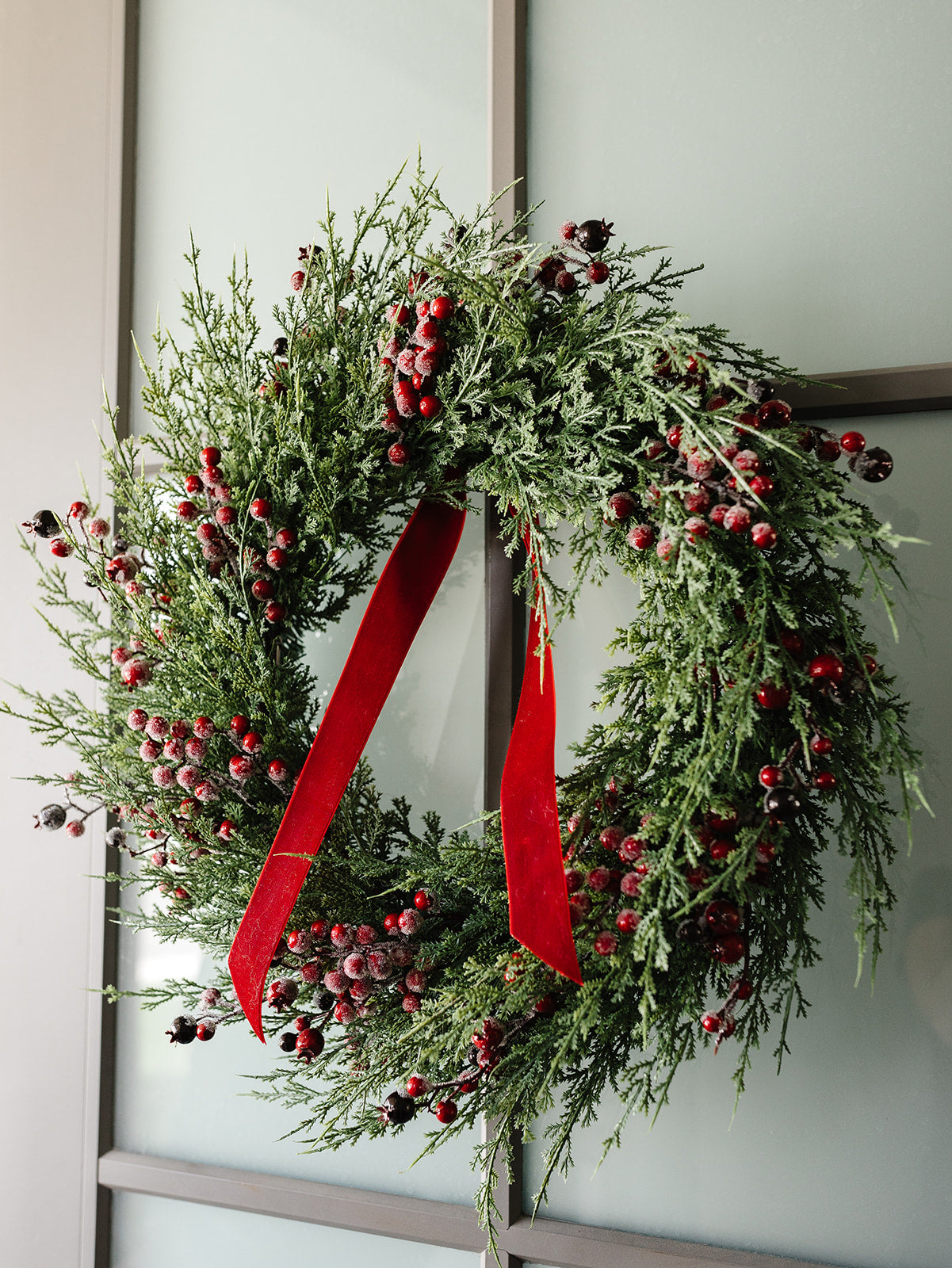 Cypress Pine Wreath with Berries - 2 sizes