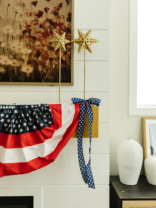 Liberty Navy and Stars Ribbon