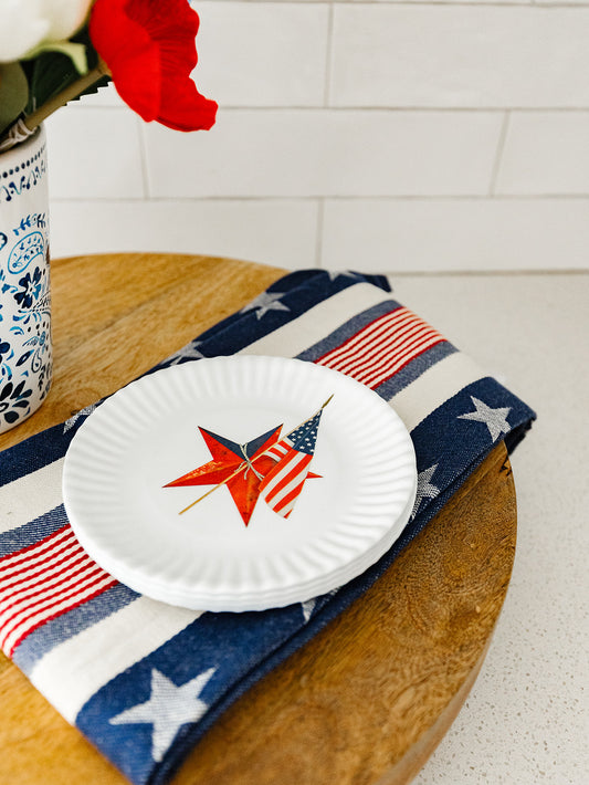 American Holiday Melamine Plate - Set of 4