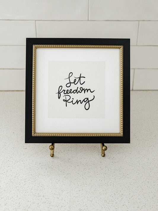 Freedom Ring Framed Art - 2 Sizes